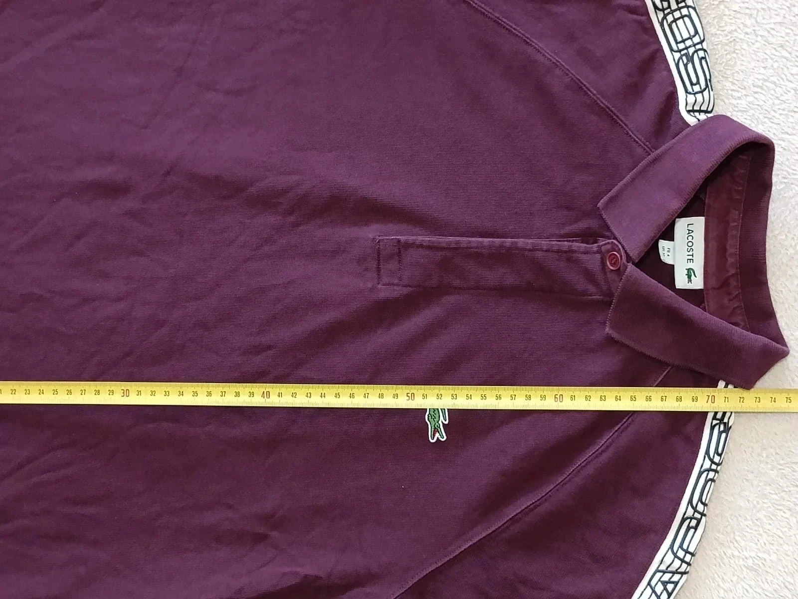 Polo Lacoste mangas largas burdeos Talla 4 – photo 18